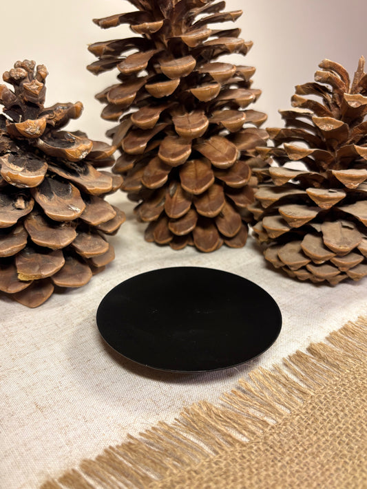 Plato Negro para Velas