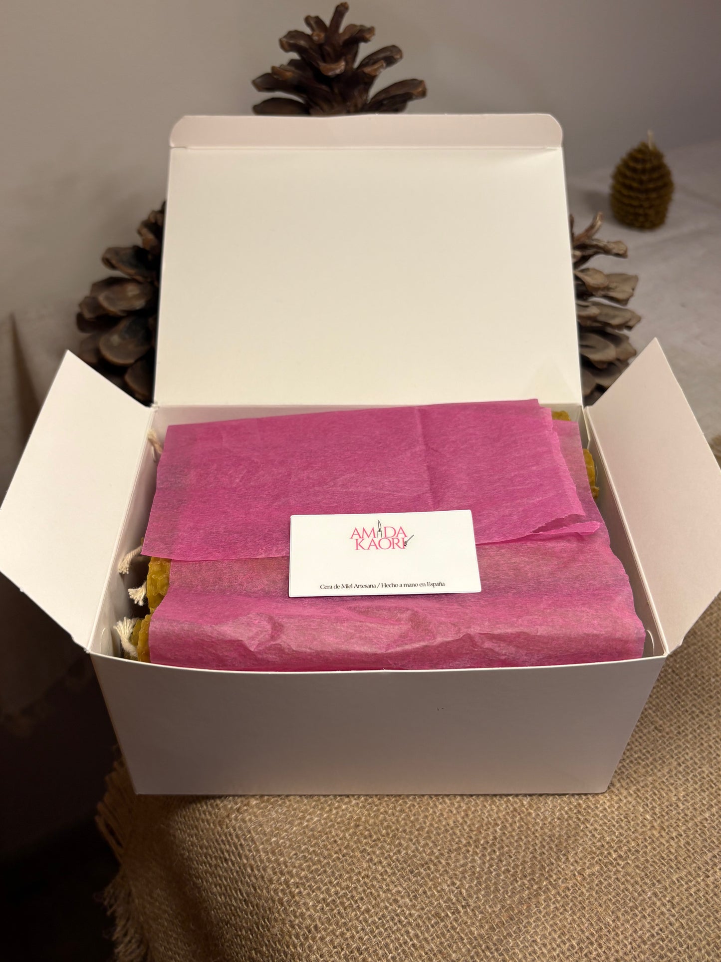 Lote de 20 Velas 100% Cera de Abeja Natural