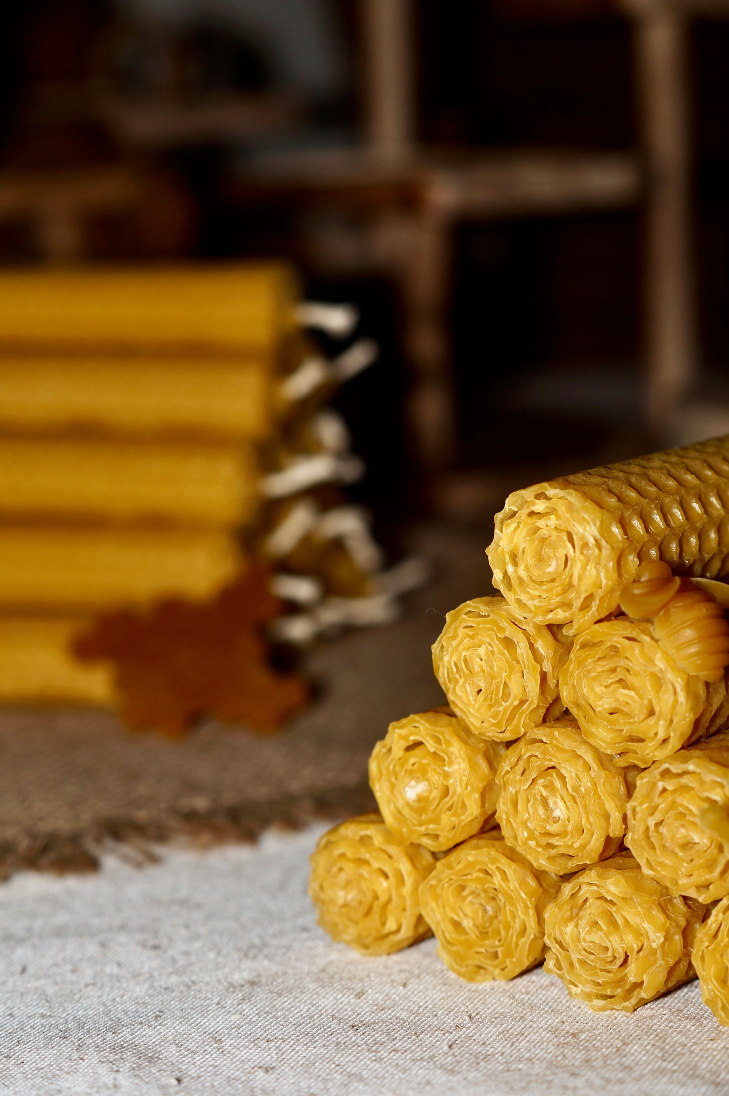 Lote de 20 Velas 100% Cera de Abeja Natural